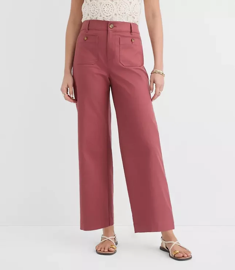 Petite Palmer Wide Leg Crop Pants