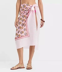 LOFT Beach Garden Stripe Sarong