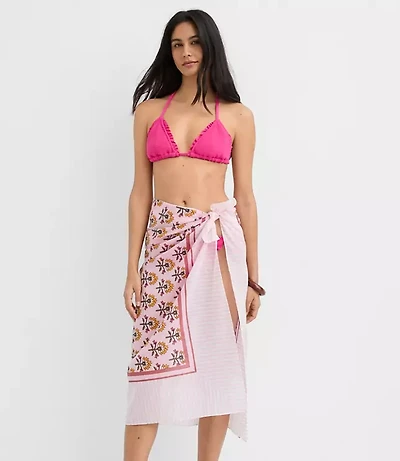 LOFT Beach Garden Stripe Sarong