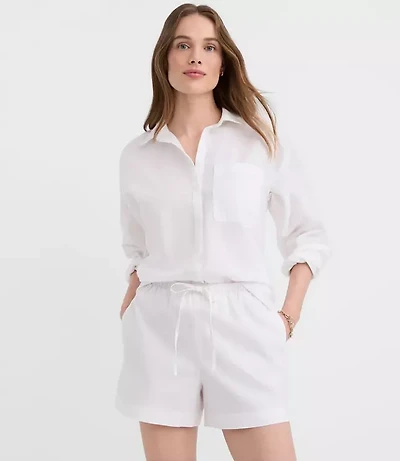 Sawyer Pull On Shorts Linen Cotton