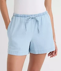 Petite Sawyer Pull On Shorts Chambray