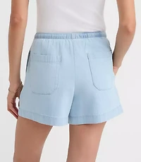 Petite Sawyer Pull On Shorts Chambray