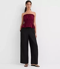 Petite Ruffle Smocked Waist Cami