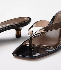 Jelly Kitten Heel Thong Sandals