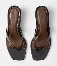 Jelly Kitten Heel Thong Sandals