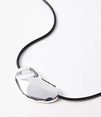 Metal Nugget Pull Tie Necklace