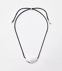 Metal Nugget Pull Tie Necklace