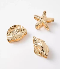 Seashell Hair Clip Set