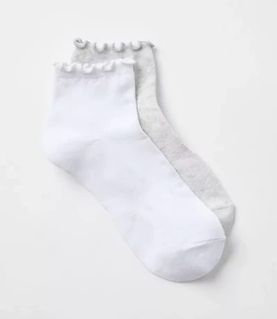 Ruffled Ankle Sock Set