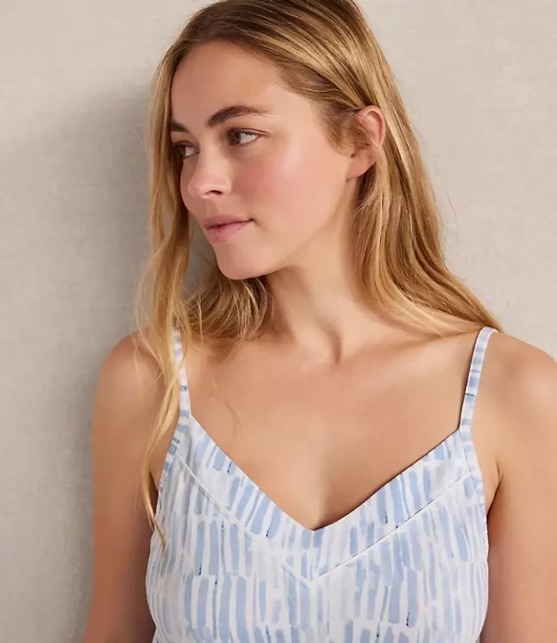 Haven Well Within Organic Cotton Jersey Watercolor Wave Sleep Dress