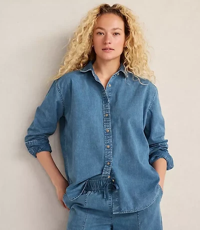 Haven Well Within The Daily Shirt Organic Cotton Denim