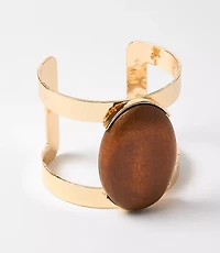 LOFT Beach Wood Cuff Bracelet