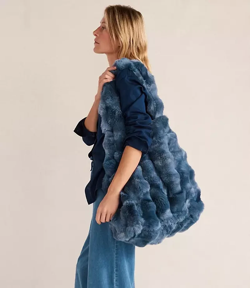 Haven Well Within Faux Fur Blanket and Tote