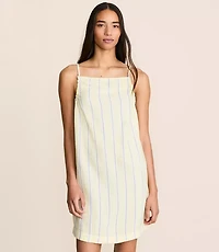 Petite Lou & Grey Striped Ruched Triple Cloth Mini Dress