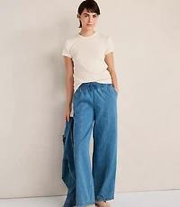 Haven Well Within Organic Cotton Denim Barrel Leg Pants