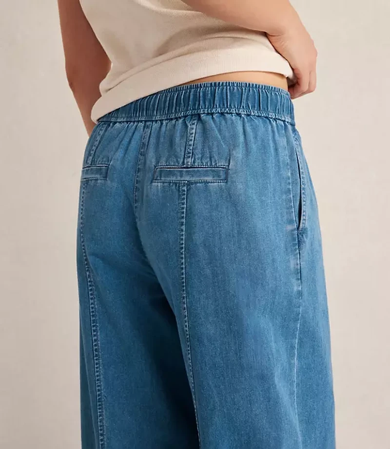 Haven Well Within Organic Cotton Denim Barrel Leg Pants