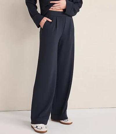 Haven Well Within Soft Knit Wide Leg Pleated Pants