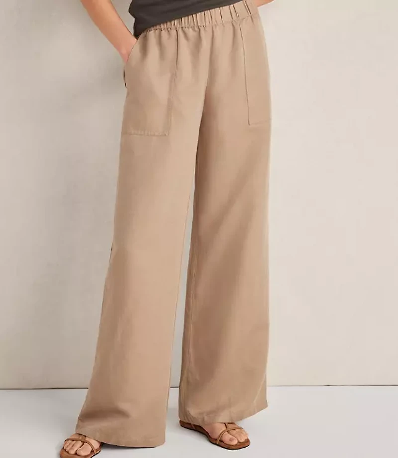 Haven Well Within Linen Blend Dobby Wide Leg Pants