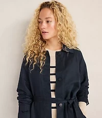 Haven Well Within Linen Blend Dobby Trench Coat