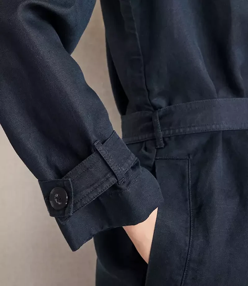 Haven Well Within Linen Blend Dobby Trench Coat