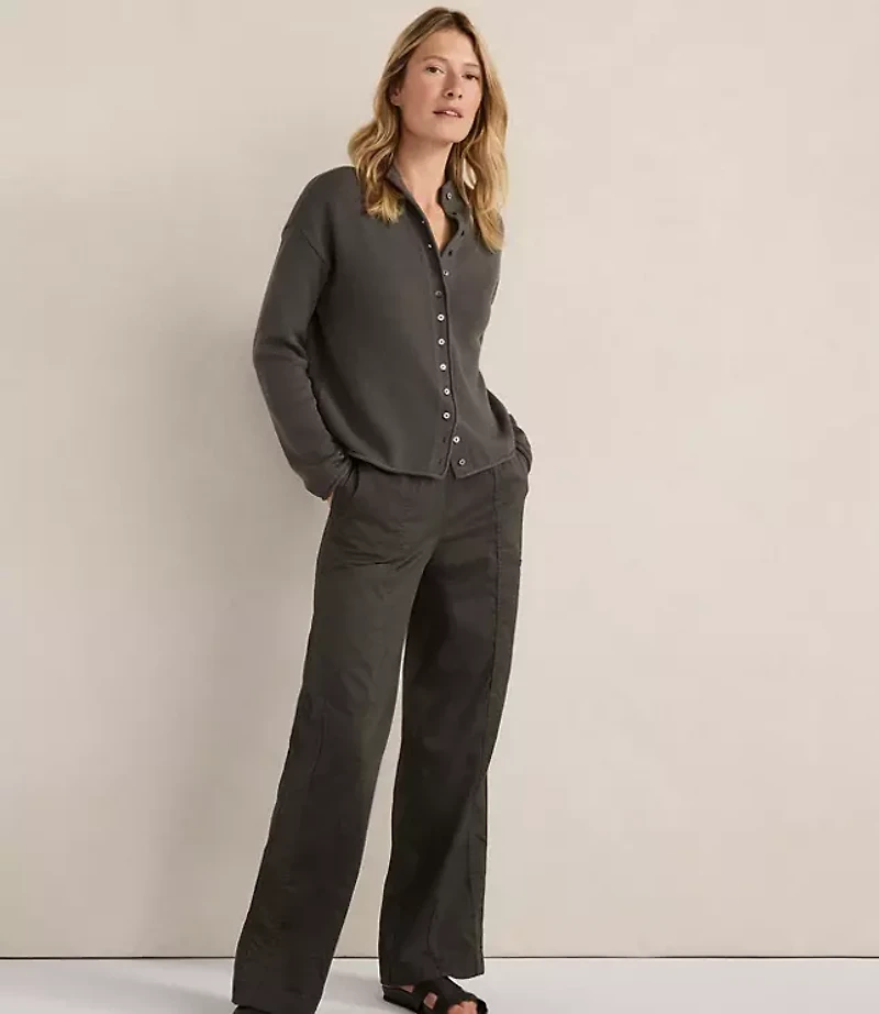 Haven Well Within Organic Cotton Roll Neck Cardigan