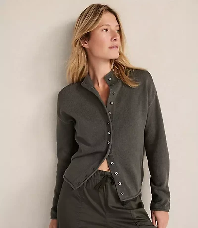 Haven Well Within Organic Cotton Roll Neck Cardigan