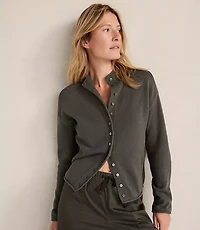 Haven Well Within Organic Cotton Roll Neck Cardigan