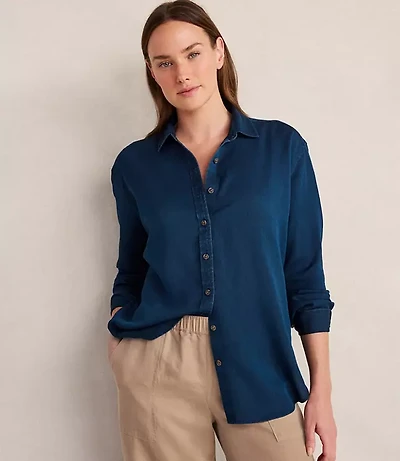 Haven Well Within The Daily Shirt Indigo Twill