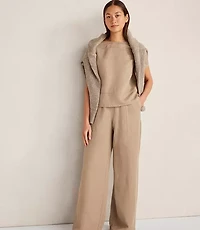 Haven Well Within Linen Blend Dobby Short Sleeve Top