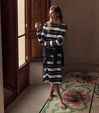 Haven Well Within Organic Cotton Interlock Stripe Midi Dress