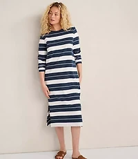 Haven Well Within Organic Cotton Interlock Stripe Midi Dress