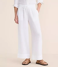 Lou & Grey Triple Cloth Wide Leg Pants