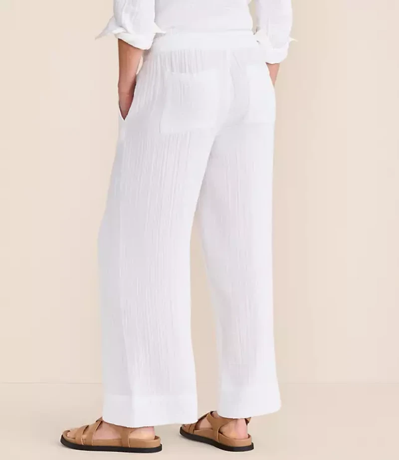 Lou & Grey Triple Cloth Wide Leg Pants