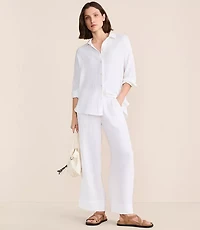 Lou & Grey Triple Cloth Wide Leg Pants