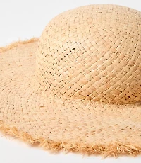 Fringe Raffia Hat