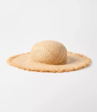 Fringe Raffia Hat