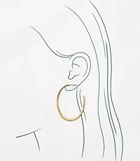 Sculpted Hoop Earrings