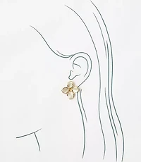 Oversized Flower Stud Earrings