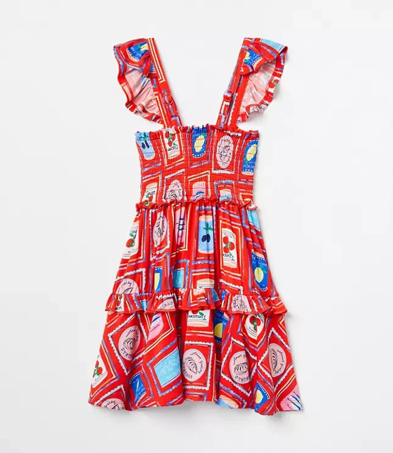 Posh Peanut x LOFT Smocked Babydoll Dress