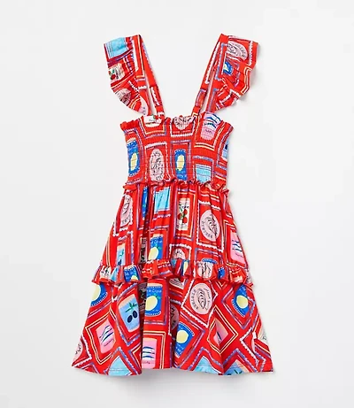Posh Peanut x LOFT Smocked Babydoll Dress