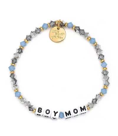 Little Words Project Boy Mom Stretch Bracelet