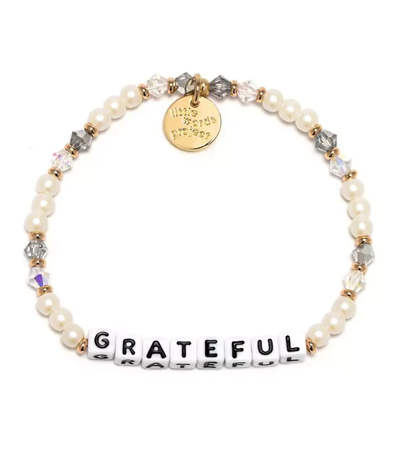 Little Words Project Grateful Stretch Bracelet