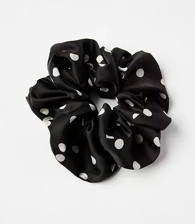 Dotted Oversized Scrunchie
