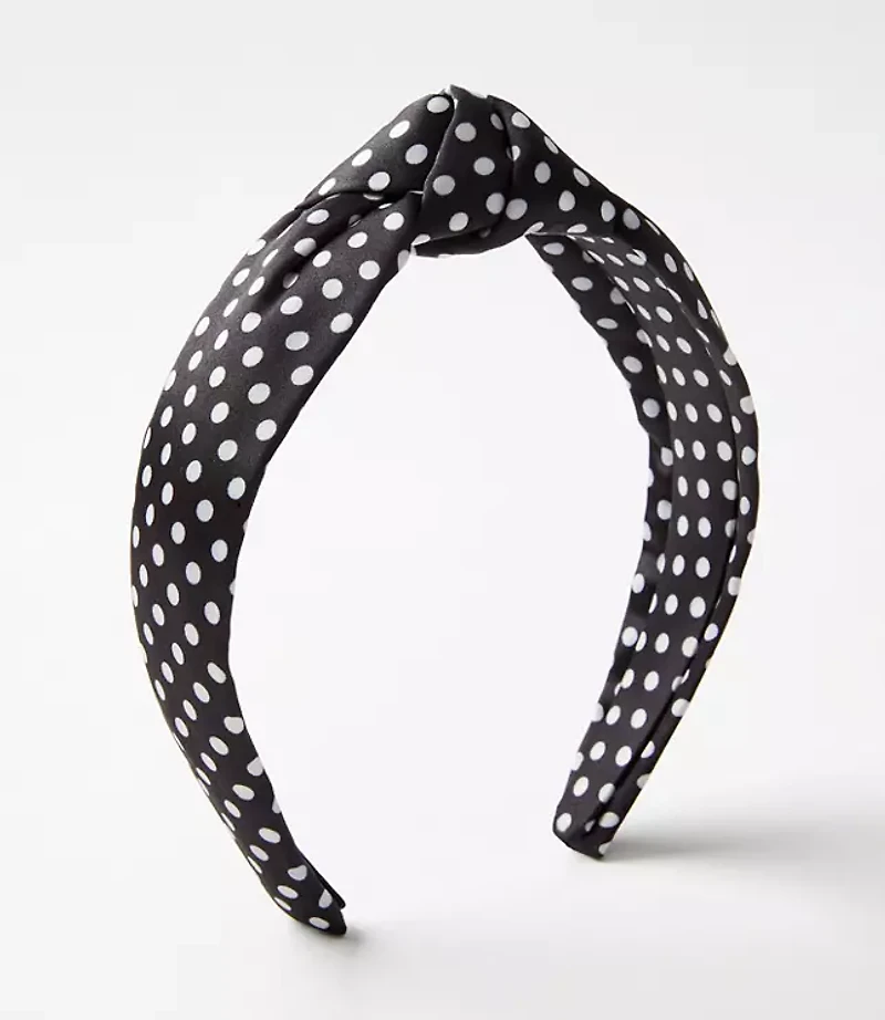 Polka Dot Knot Headband
