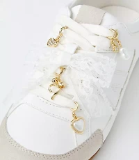 Lace Bow Shoe Charm Set
