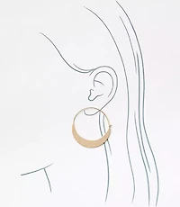 Crescent Hoop Earrings