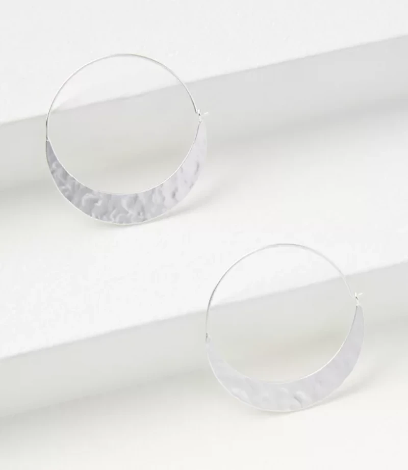 Crescent Hoop Earrings