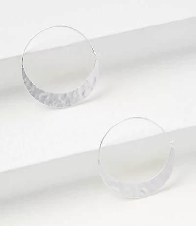 Crescent Hoop Earrings