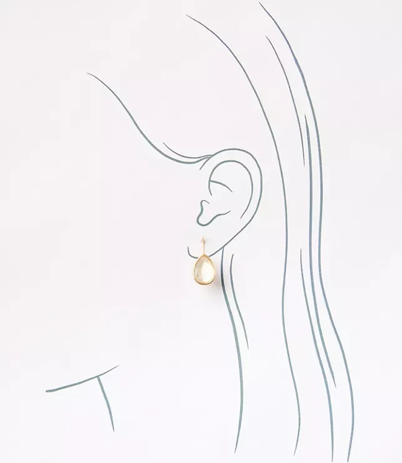 Mother Of Pearl Teardrop Earrings