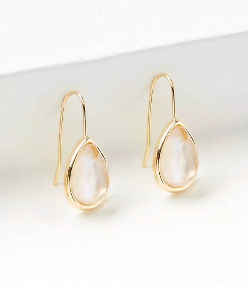 Mother Of Pearl Teardrop Earrings